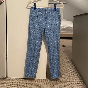Gap Blue Print Slacks
